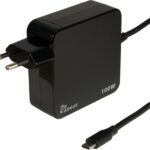 Inter-Tech PD-2100 | USB-C Oplader 100W | Zwart | Met Geïntegreerde Kabel