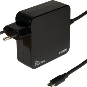 Inter-Tech PD-2100 | USB-C Oplader 100W | Zwart | Met Geïntegreerde Kabel
