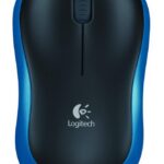 Logitech M185 | Draadloze Muis | Links- en Rechtshandig | RF | 1000 DPI | Zwart/Blauw