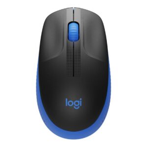 Logitech M190 | Draadloze Muis | Links- en Rechtshandig | RF | 1000 DPI | Zwart/Blauw