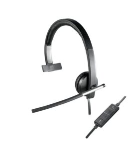 Logitech H650e | Bedrade On-ear Mono Headset | USB-A | Zwart/Zilver