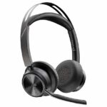 HP Poly Voyager Focus 2 MS Stereo | Bluetooth Headset (ANC) | USB-C (met USB-A Adapter) | Zwart