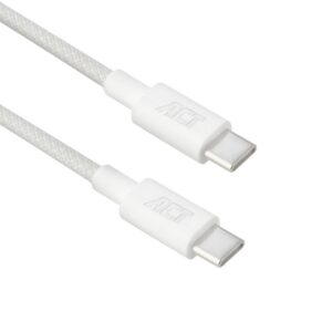 ACT AC3085 | USB 2.0 Kabel | USB-C naar USB-C | 240W | 480Mbps | Wit | 2 Meter