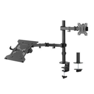 ACT AC8305 | Notebookstandaard tot 15.6" & Monitorarm tot 32" | Zwart