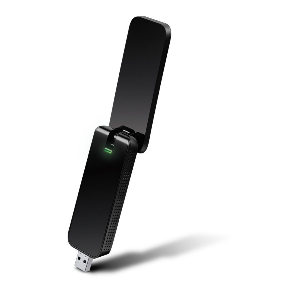 TP-Link AC1300 | Wi-Fi 5 Dual-band USB-adapter | 400 Mbps 2,4 GHz / 867 Mbps 5 GHz | USB 3.0 | Zwart
