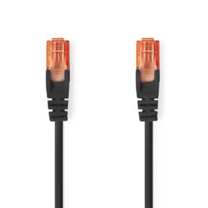 Nedis netwerkkabel | Cat6 | U/UTP (UTP) | 1 m | Zwart | CCGL85200BK10