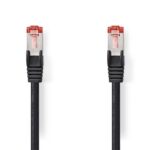 Nedis S/FTP Cat 6 Netwerkkabel | 1 m | Zwart