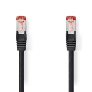 Nedis S/FTP Cat 6 Netwerkkabel | 1 m | Zwart