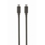 Gembird CCP-USB3.1-CMCM-1M | USB 3.2 Gen 1 | USB-C naar USB-C | 1m | Zwart