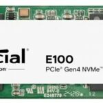Crucial E100 | 1TB NVMe SSD | M.2 Gen4 | 5.000MB/s Lezen | 4.500MB/s Schrijven