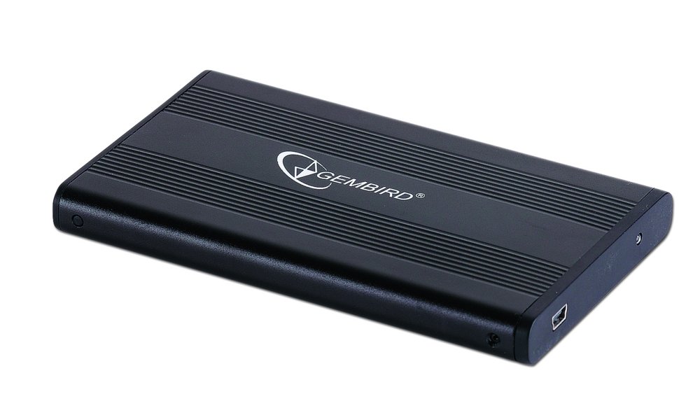 Gembird EE2-U2S-5 | USB 2.0 2.5″ SATA HDD Behuizing | Aluminium | Mini-USB