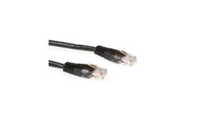 ACT UTP Cat 5E Patchkabel | 0,5 m | RJ45 | Zwart