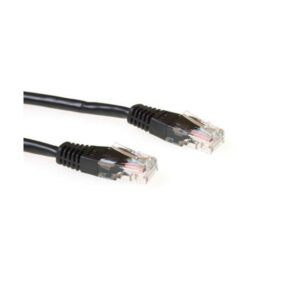 ACT UTP Cat 5E Patchkabel | 0,5 m | RJ45 | Zwart