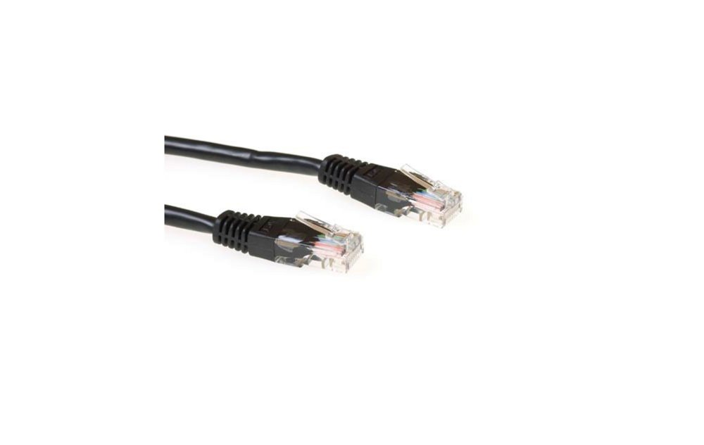ACT UTP Cat 5E Patchkabel | 0,5 m | RJ45 | Zwart