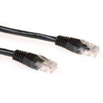 ACT netwerkkabel | Cat6 | U/UTP (UTP) | 0,5 m | Zwart