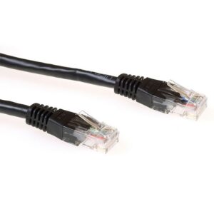 ACT netwerkkabel | Cat6 | U/UTP (UTP) | 2 m | Zwart