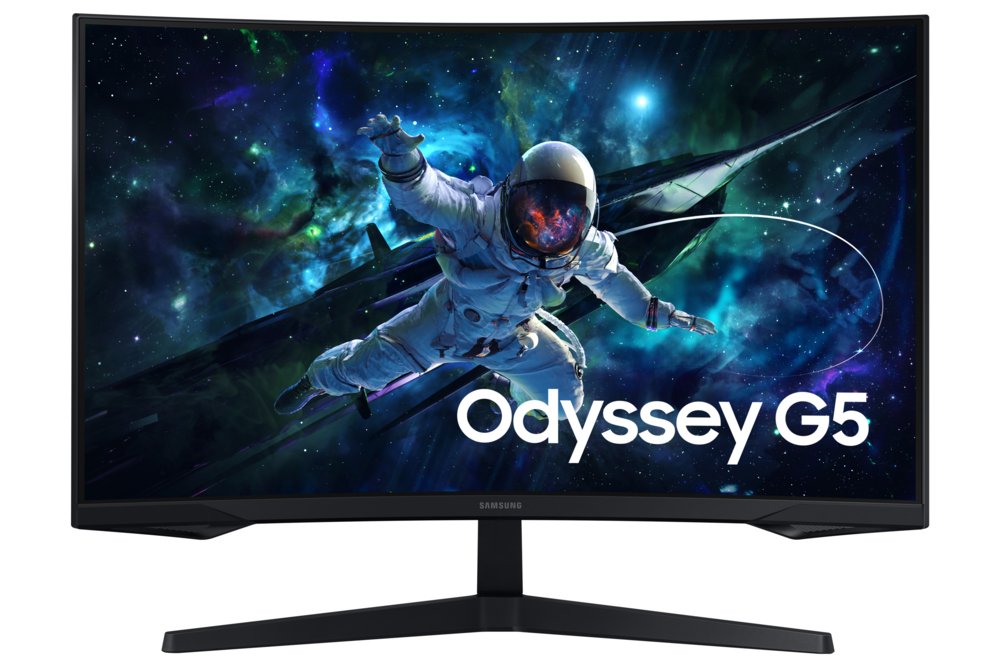 Samsung Odyssey G5 G55C 32″ | 2560×1440 QHD VA | 165Hz | 1ms | 1000R Curved | FreeSync Premium | HDR10 | Gaming Monitor