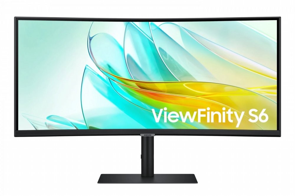 Samsung ViewFinity S6 S65UC | 34″ UltraWide Curved Monitor | 100Hz | USB-C Dock | Ethernet | 90W Power Delivery | KVM Switch