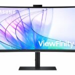 Samsung ViewFinity S65VC 34″ | 3440×1440 QHD VA | 100Hz | Windows Hello | Curved Ultrawide Monitor