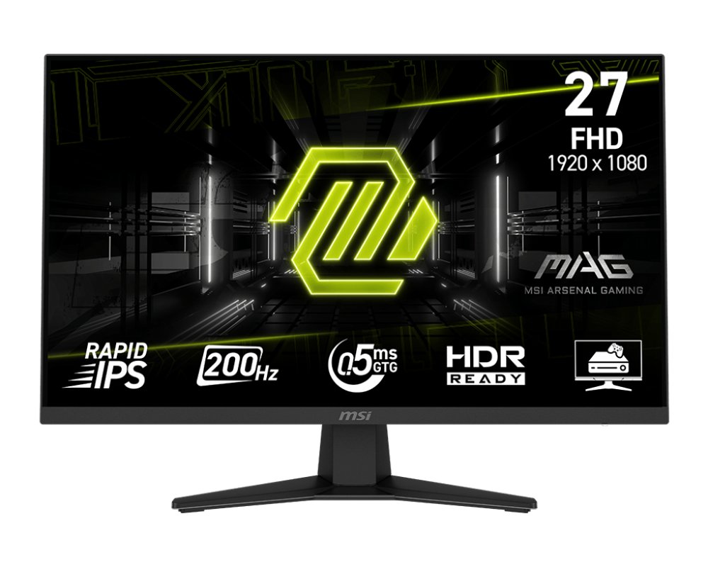 MSI MAG 274F | 27″ | Full HD IPS | 200 Hz | DisplayPort | HDMI | Gaming Monitor | Zwart