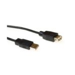 ACT AC3095 | USB 2.0 Verlengkabel | USB-A Male naar USB-A Female | Zwart