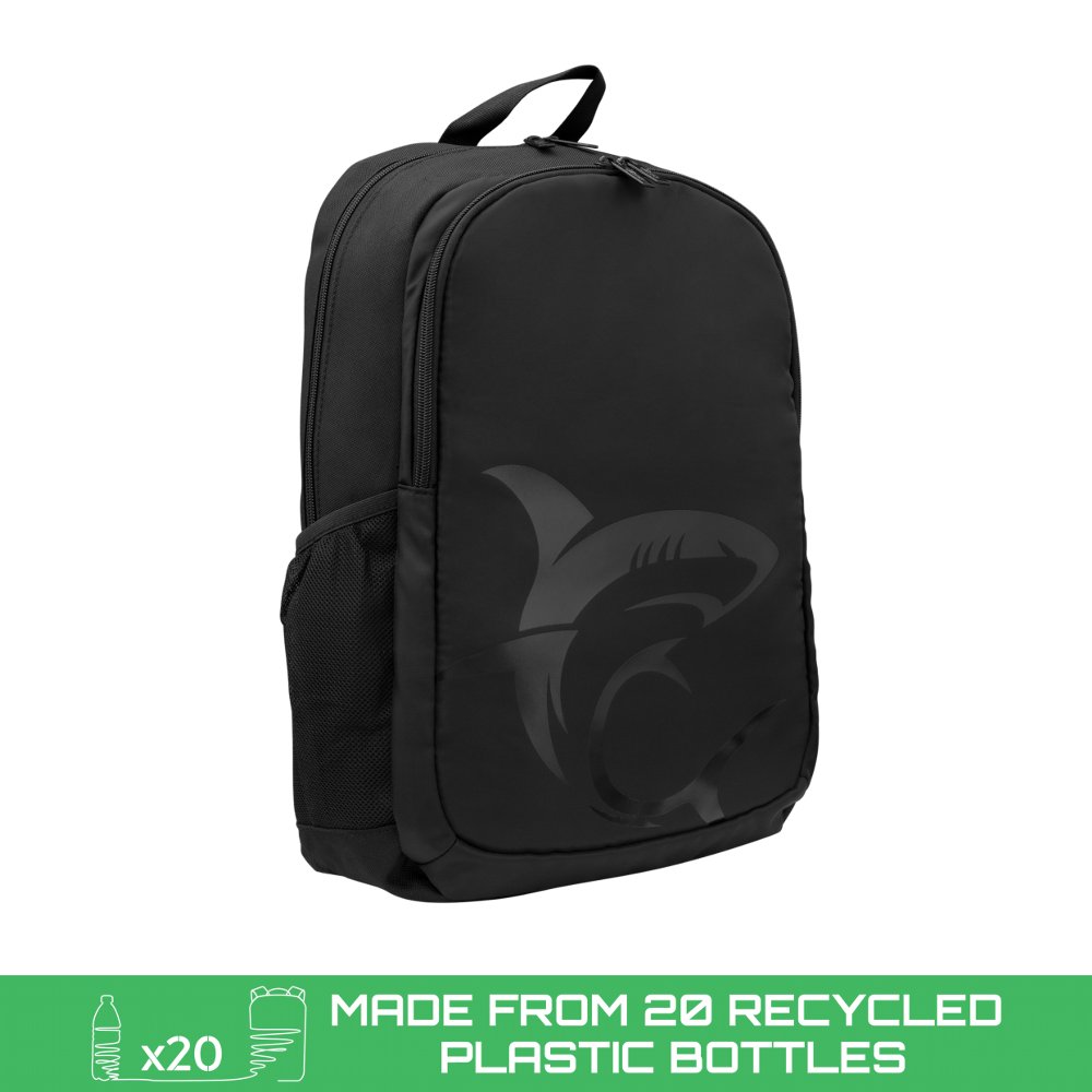 White Shark SCOUT 15.6″ Gaming Laptop Rugzak | Gemaakt van Gerecycled Plastic | Zwart