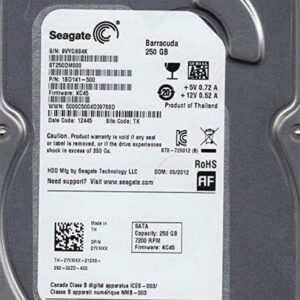 Seagate HDD 3.5″ | 250GB SATA III | 7200RPM | PULLED