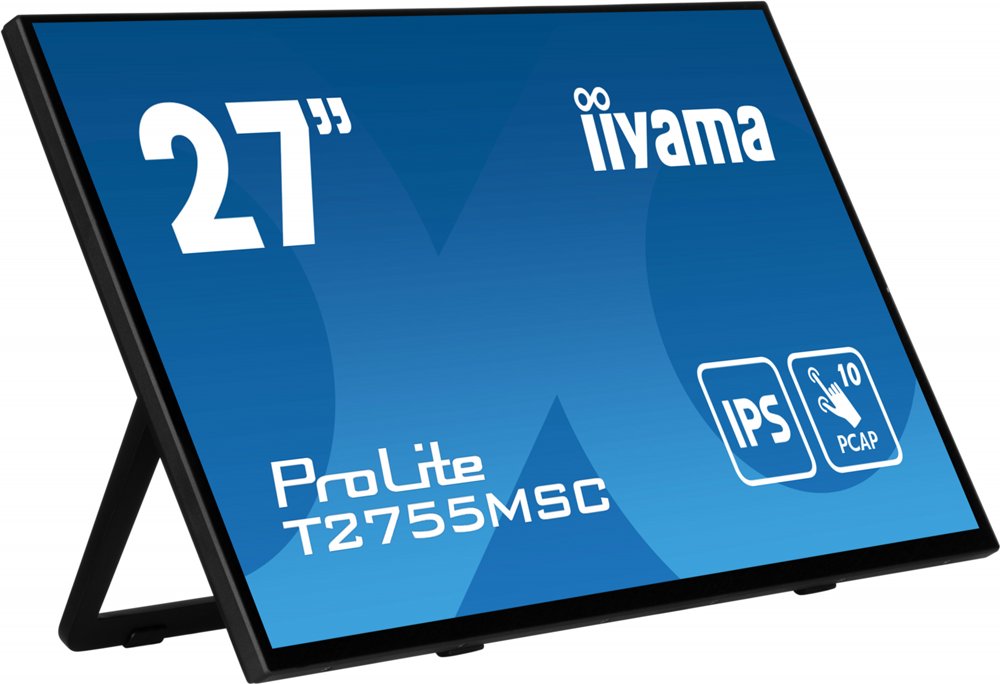 iiyama ProLite T2755MSC-B1 27″ | 1920×1080 Full HD | IPS Touchscreen | 10-Punts Multi-Touch | Monitor