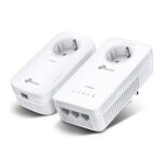 TP-Link TL-WPA8631P KIT | AV1300 Powerline Adapter Set | 1300 Mbps | Gigabit Ethernet | Wi-Fi AC1200 | Met Stopcontact | Wit