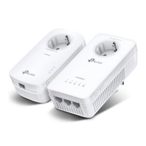 TP-Link TL-WPA8631P KIT | AV1300 Powerline Adapter Set | 1300 Mbps | Gigabit Ethernet | Wi-Fi AC1200 | Met Stopcontact | Wit
