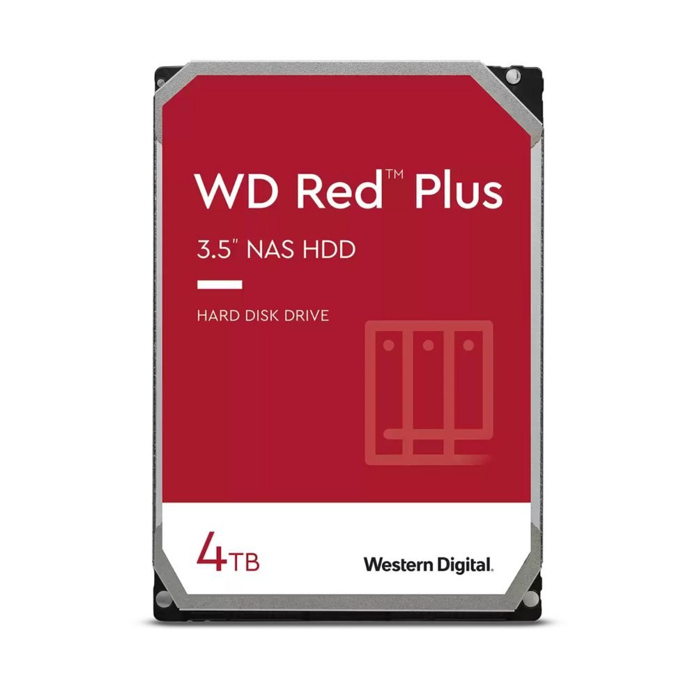 Western Digital Red Plus NAS HDD 3.5″ | 4TB SATA III | 5400RPM