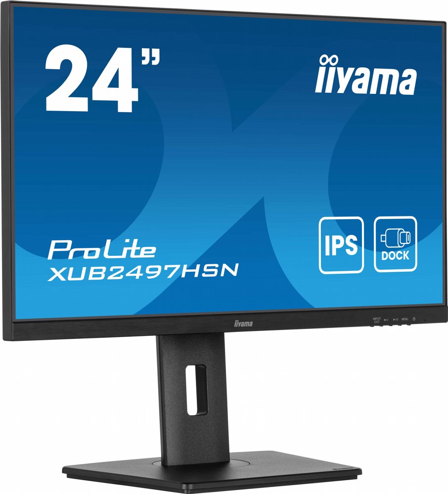 Iiyama ProLite XUB2497HSN-B2 23,8” | 1920×1080 IPS | 100Hz | USB-C Dock | LAN | Full HD Monitor
